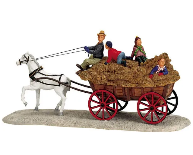 lemax-holiday-hayride-figurine-miniature-balade-en-charrette image 1