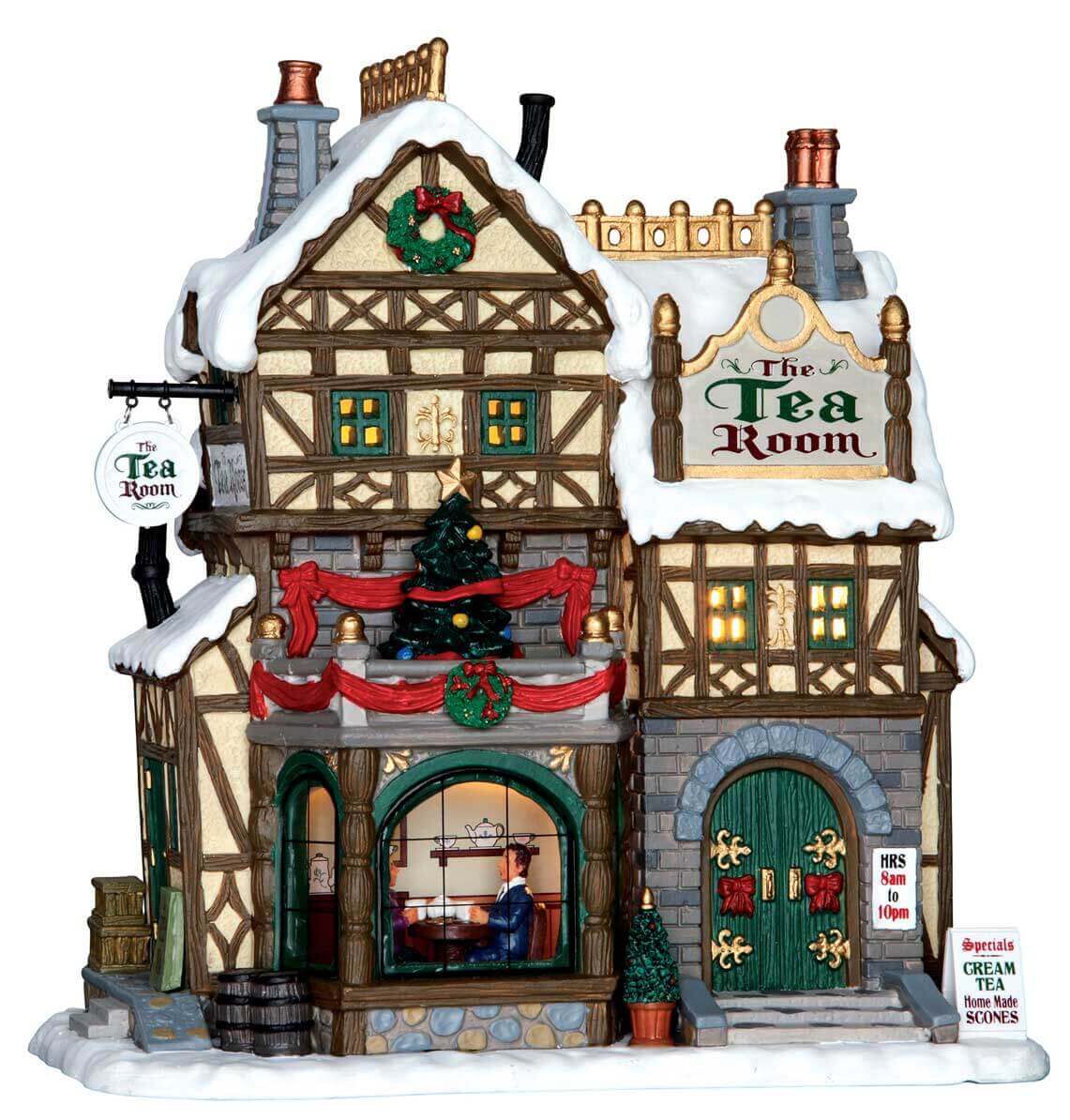 lemax-the-tea-room-b-timent-miniature-village-de-no-l image 4