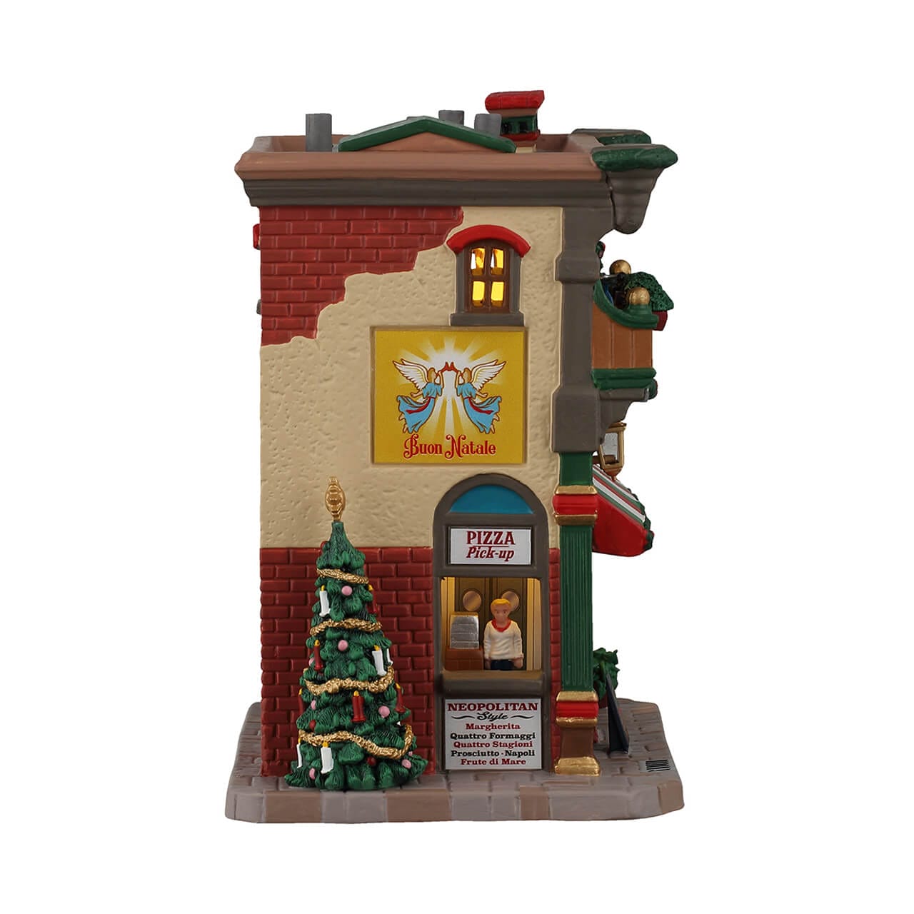 lemax-mario-s-pizzeria-bistro-b-timent-miniature-lumineux-caddington image 2