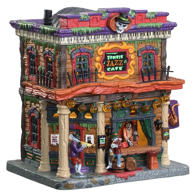 lemax-zombie-jazz-cafe-club-de-jazz-miniature-spooky-town image 1