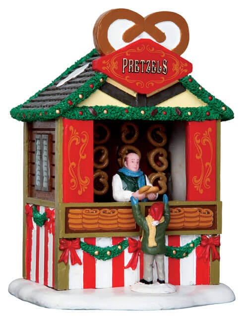lemax-pretzel-stand-tal-bretzels-miniature image 1