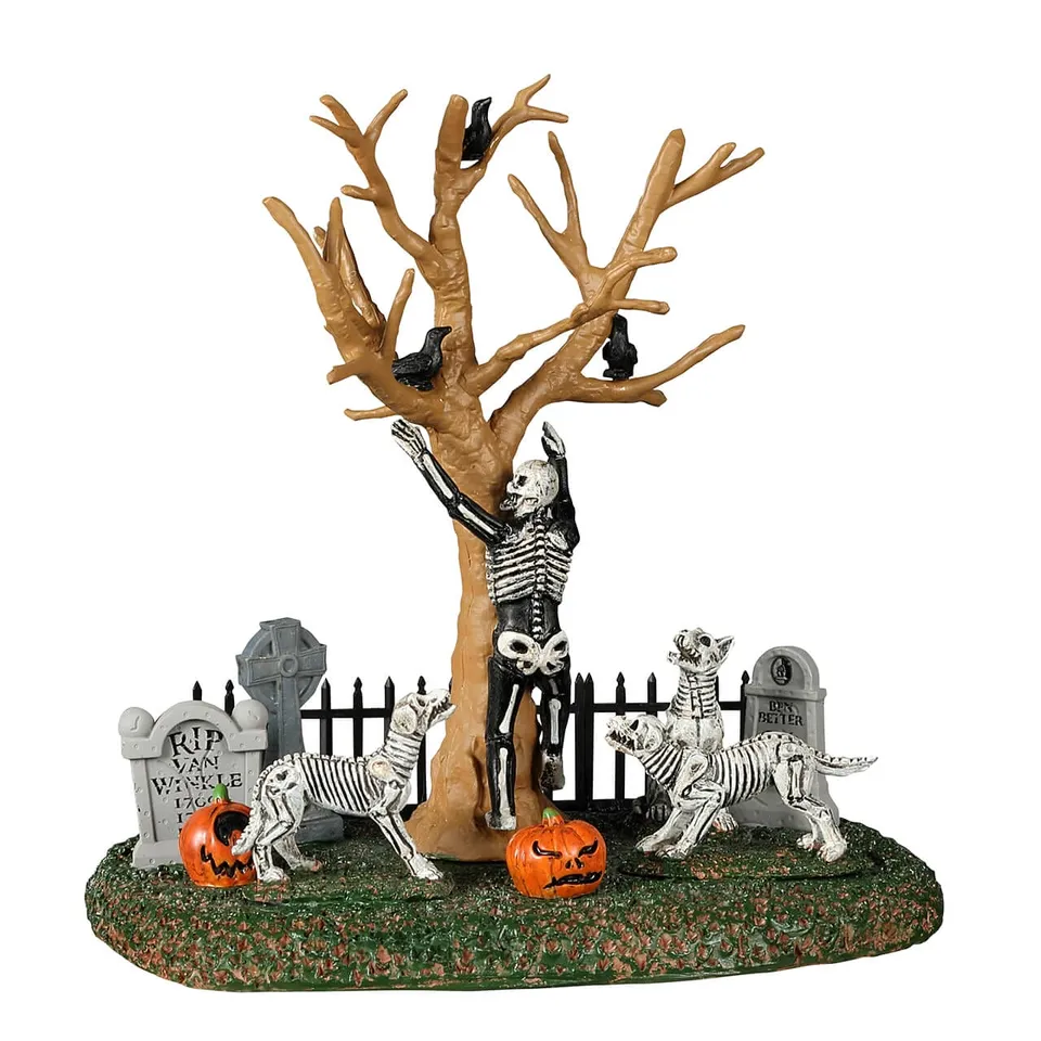 lemax-in-the-wrong-graveyard-figurine-miniature-squelette-halloween image 1