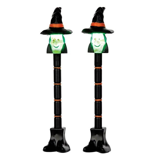 lemax-witch-lamp-post-set-of-2-r-verb-res-halloween-spooky-town image 1