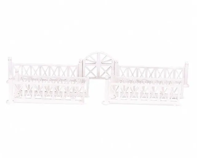 lemax-crossed-wooden-fence-gate-accessoire-barri-re-en-bois-pour-village-miniatu image 1