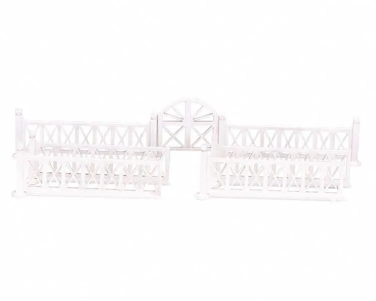 lemax-crossed-wooden-fence-gate-accessoire-barri-re-en-bois-pour-village-miniatu image 1