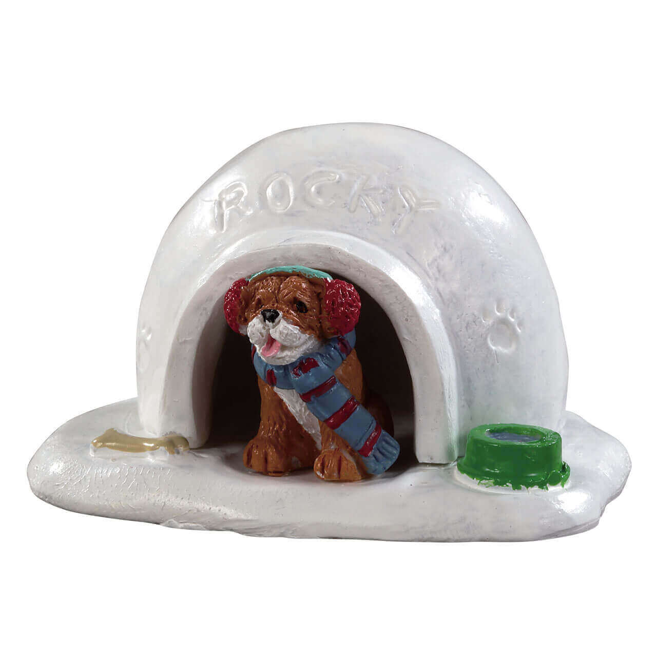 lemax-igloo-doghouse-vail-village-niche-igloo-chien-figurine-miniature image 1
