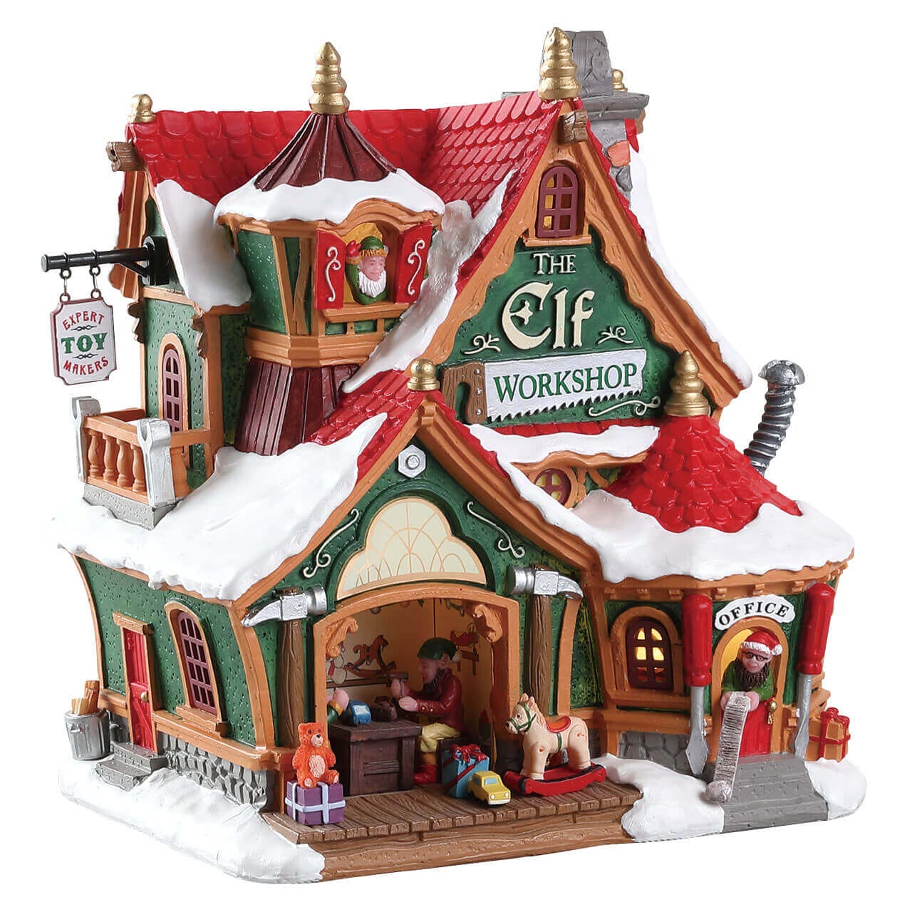 lemax-the-elf-workshop-b-timent-lumineux-atelier-des-elfes image 1