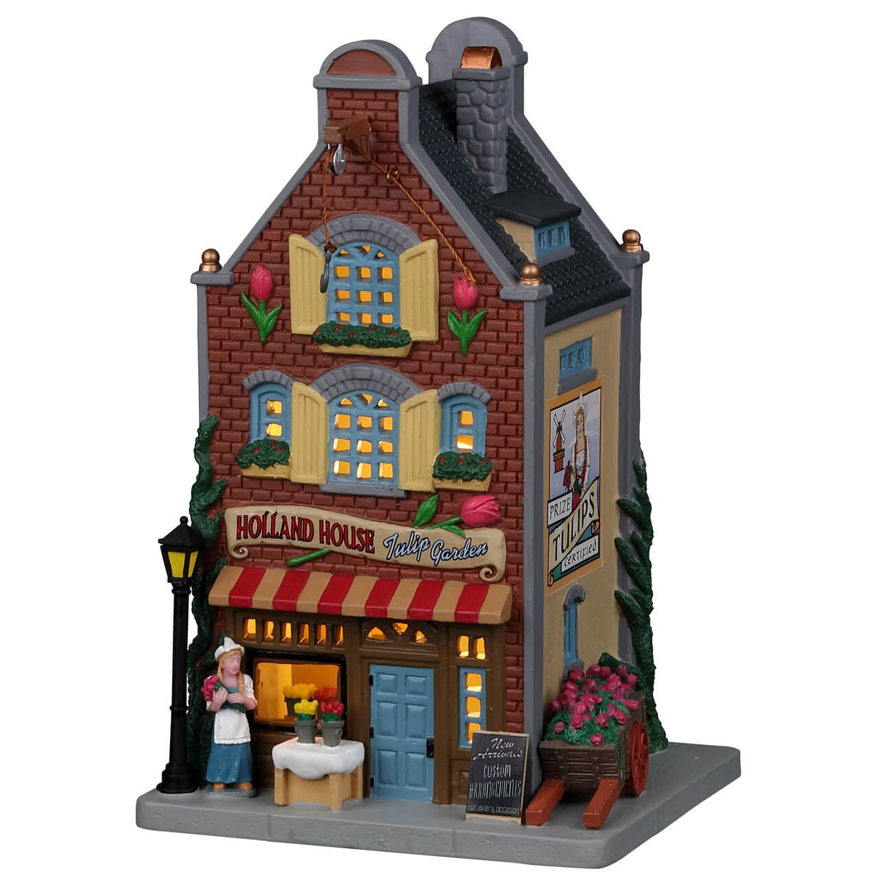lemax-holland-house-tulip-garden-miniature-fleuriste-caddington image 4