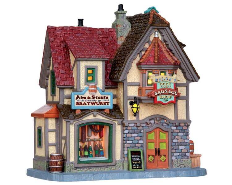 lemax-helga-s-beer-sausage-shop-boutique-miniature-bavaroise image 1