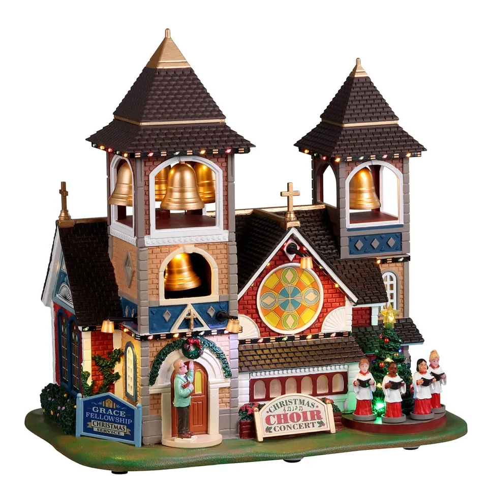 lemax-christmas-chimes-glise-miniature-village-de-no-l image 1