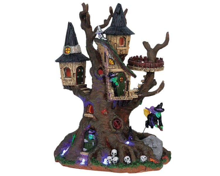 lemax-witches-perch-figurine-sorci-res-spooky-town image 1