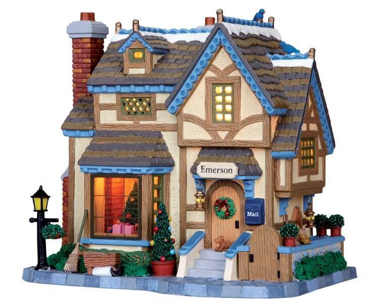 lemax-emerson-house-maison-de-village-de-no-l-illumin-e image 1