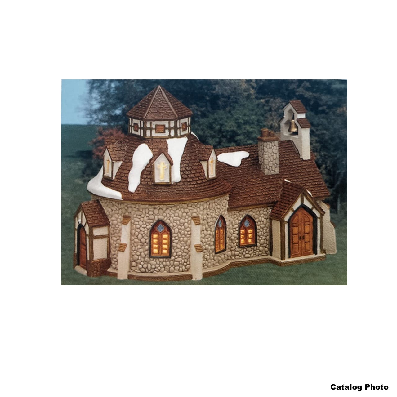 lemax-warwick-chapel-chapelle-miniature-de-village-de-collection image 1