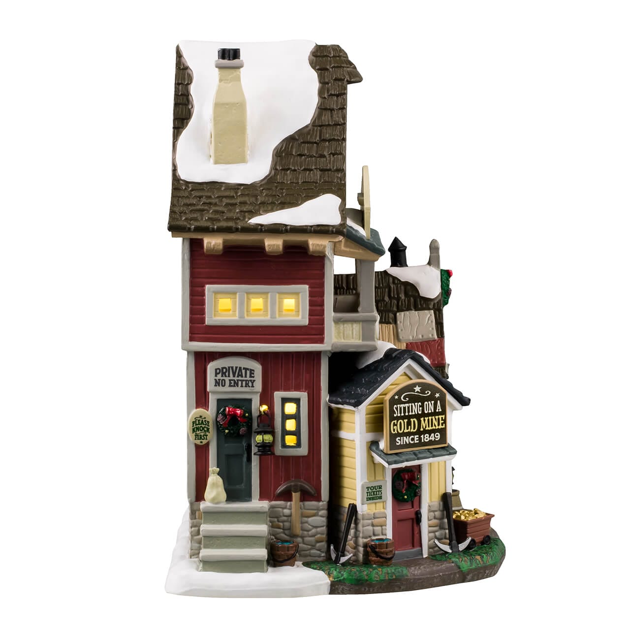 lemax-lazy-gorge-gems-gold-mine-mine-d-or-miniature-vail-village image 2