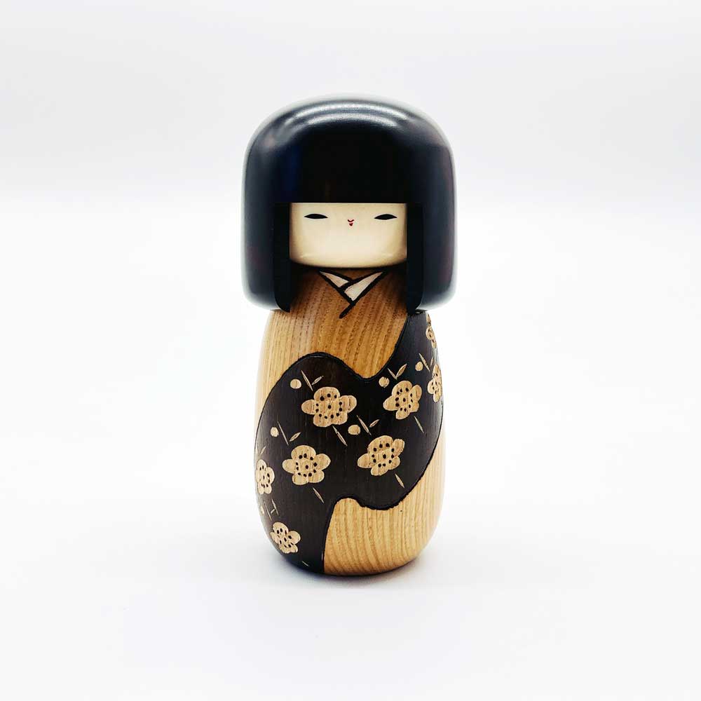 usaburo-kokeshi-sachi-fortune-poup-e-kokeshi-artisanale-21-cm image 1