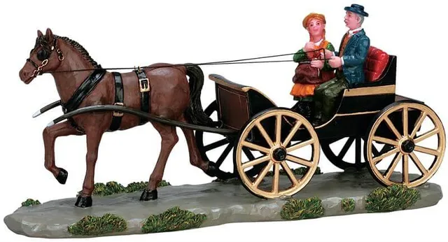 lemax-carriage-for-two-cal-che-romantique-miniature image 1
