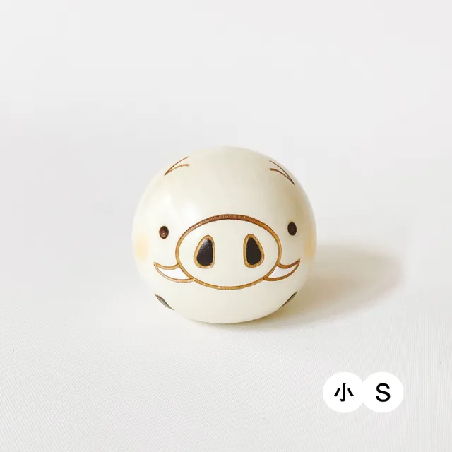 usaburo-kokeshi-yurakoro-sanglier-figurine-culbuto-en-bois-s-l image 1