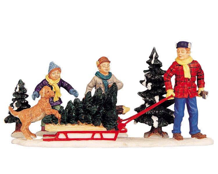lemax-bringing-home-the-tree-figurine-sapin-de-no-l image 1