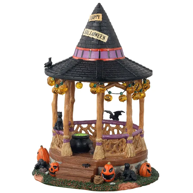 lemax-witch-gazebo-kiosque-d-halloween-spooky-town-miniature image 1