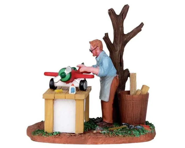 lemax-building-model-planes-figurine-atelier-avions-miniatures image 1