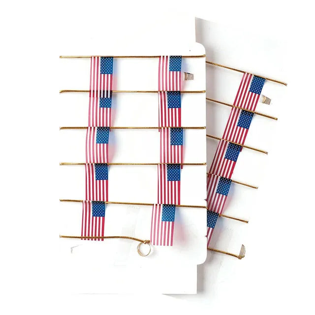 lemax-american-flag-string-decor-guirlande-drapeaux-miniature image 1