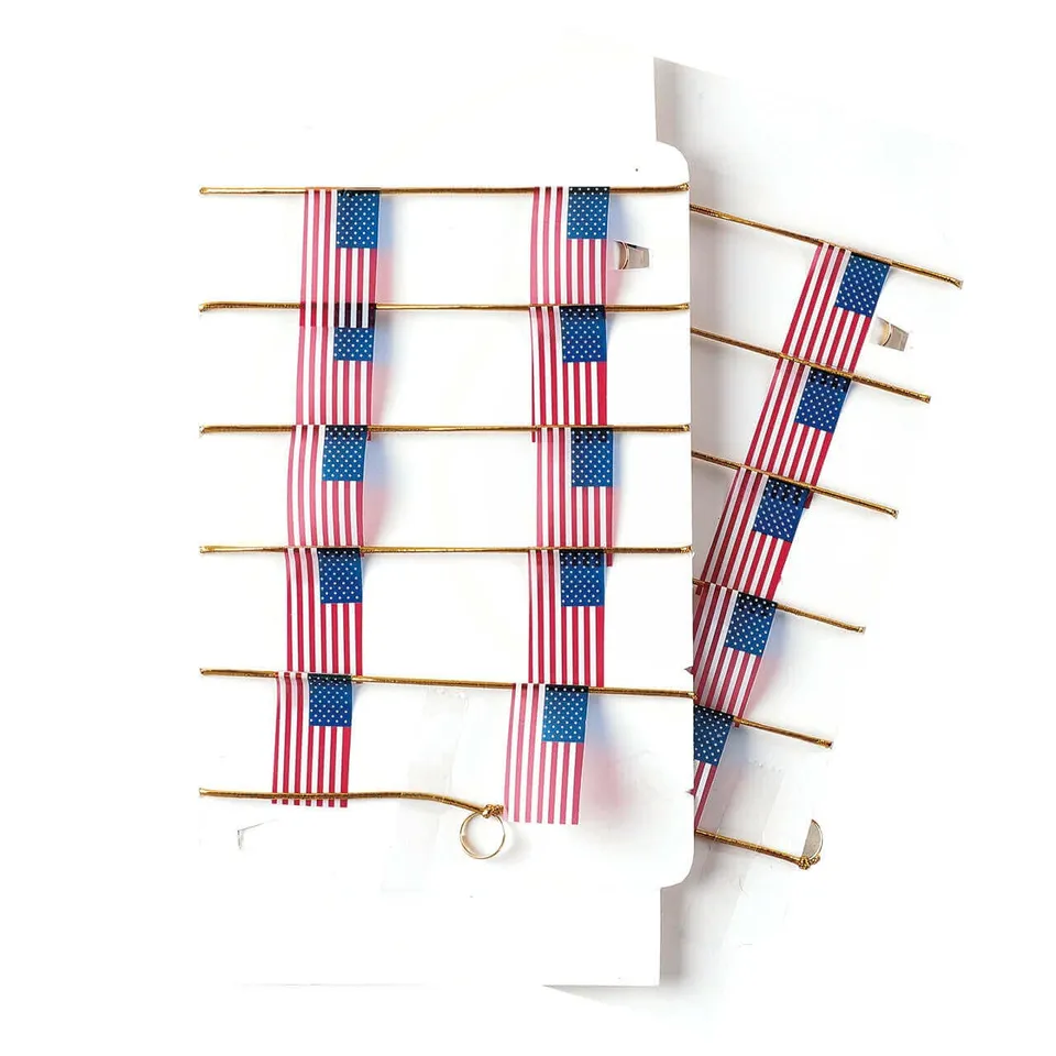 lemax-american-flag-string-decor-guirlande-drapeaux-miniature image 1