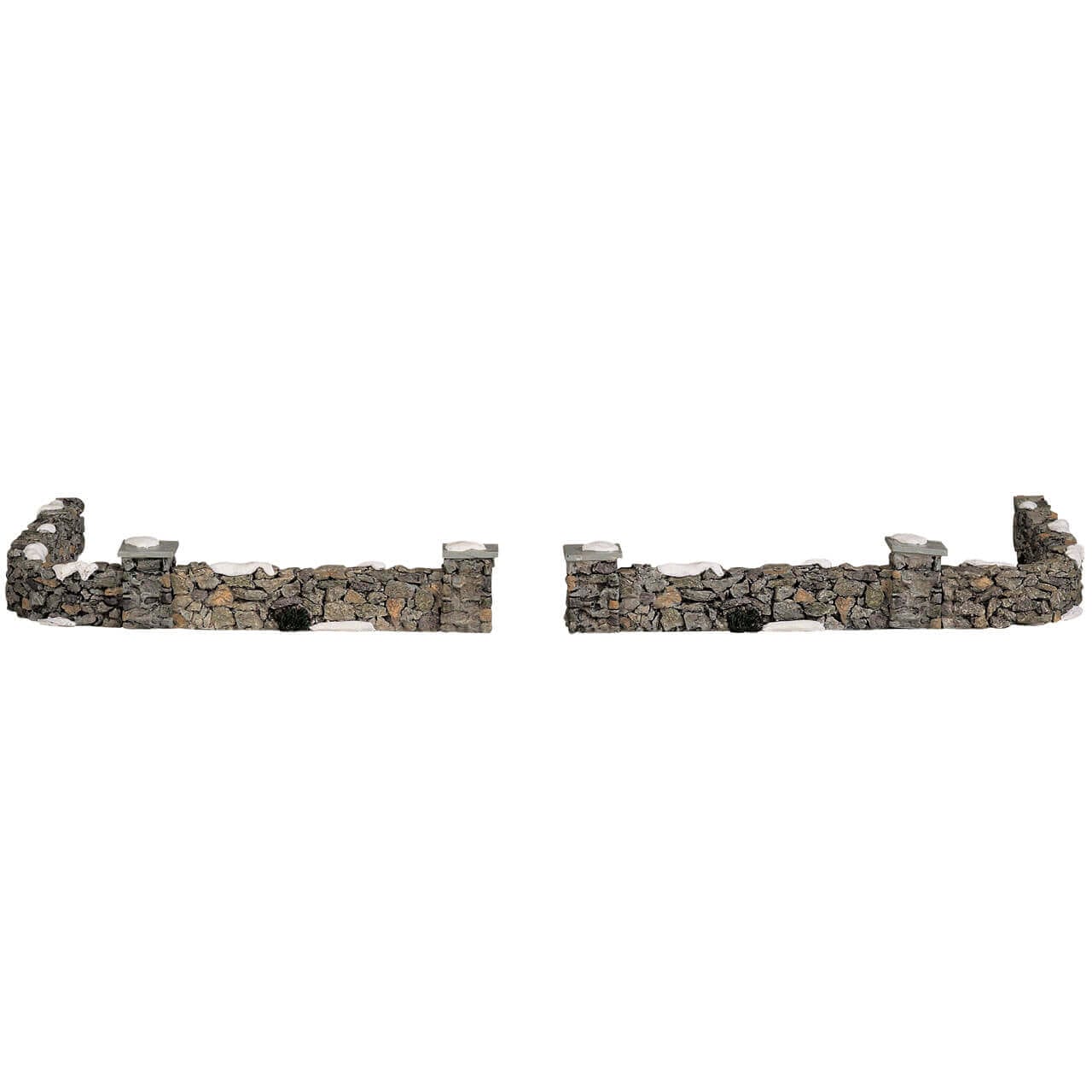 lemax-colonial-stone-wall-muret-en-pierre-lot-de-10-pour-village-miniature image 1