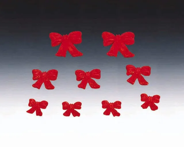 lemax-red-x-mas-bow-set-9-lot-de-9-n-uds-rouges image 1