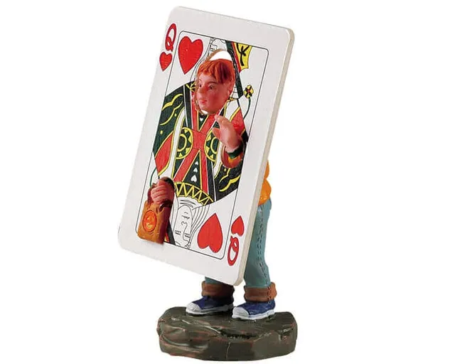 lemax-queen-of-hearts-figurine-spooky-town-miniature-halloween image 1