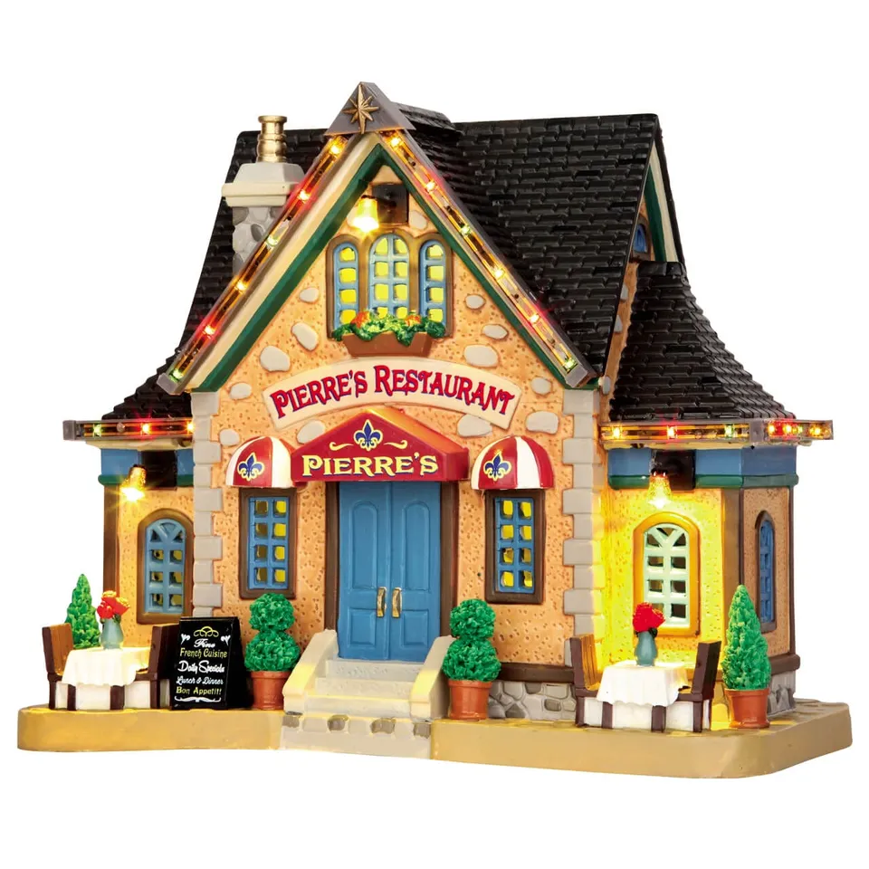 lemax-pierre-s-restaurant-b-timent-miniature-lumineux image 1
