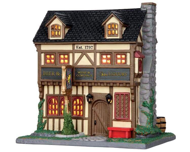 lemax-argyle-griffin-pub-maison-miniature-pub-irlandais-lumineux image 1