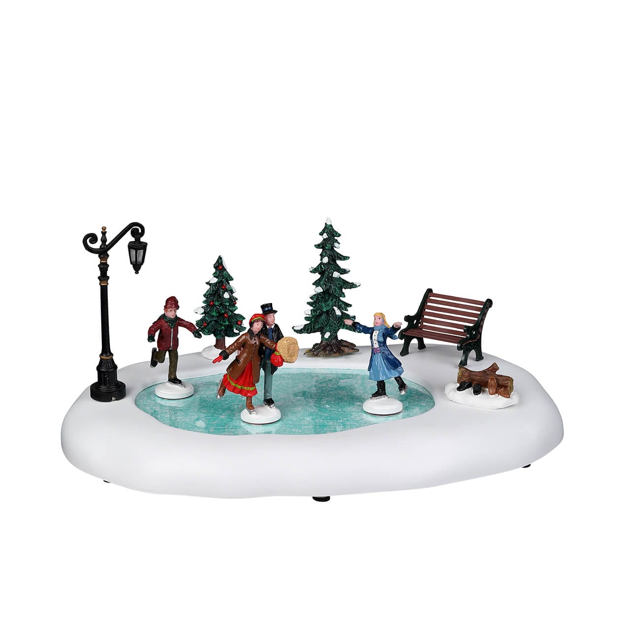 lemax-winter-skating-sc-ne-patineurs-sur-glace-caddington image 1