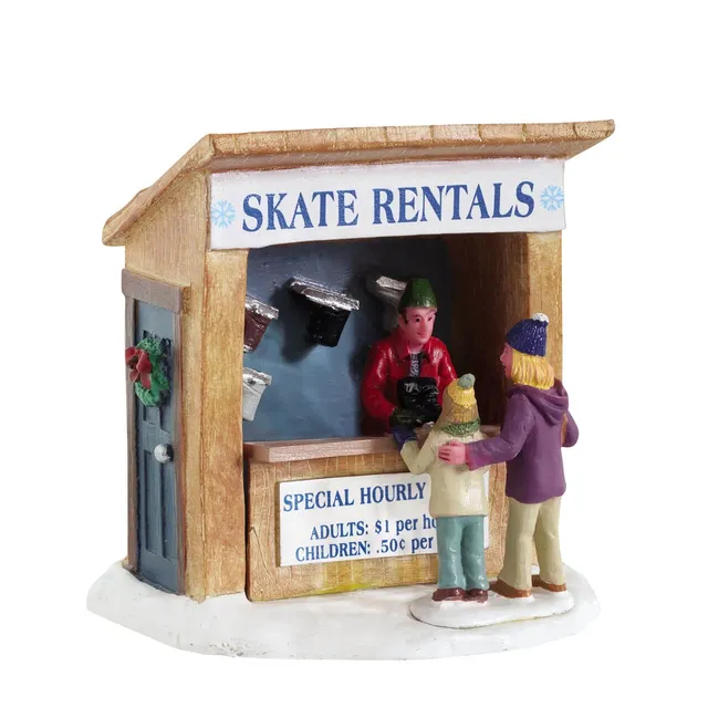 lemax-renting-skates-figurine-miniature-location-de-patins image 1