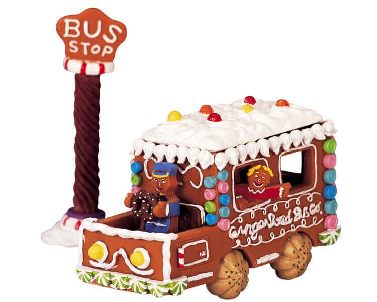 lemax-gingerbread-bus-miniature-de-collection-sugar-n-spice image 2