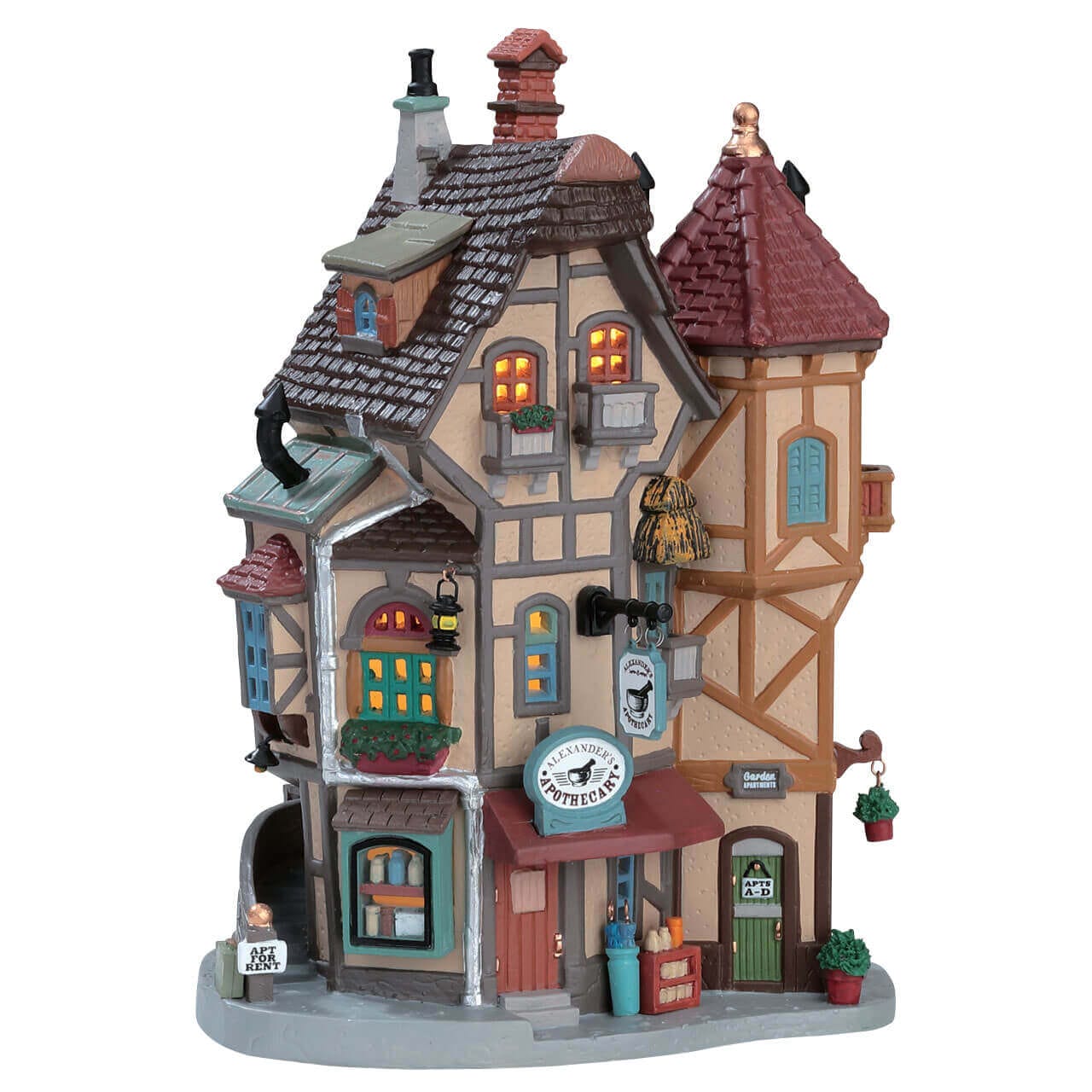 lemax-alexander-s-apothecary-maison-apothicaire-lumineuse image 1