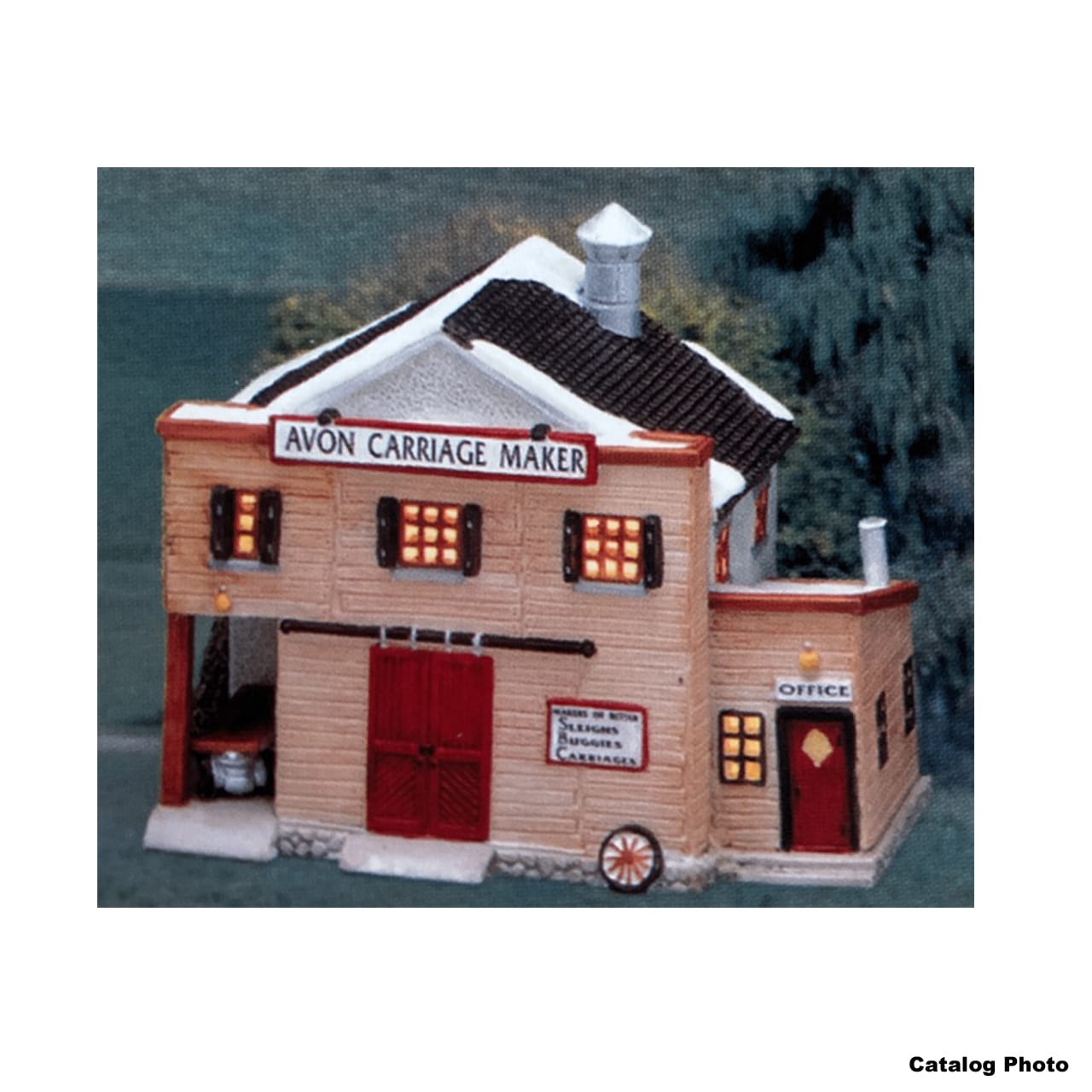 lemax-avon-carriage-maker-atelier-miniature-de-village-de-no-l image 2