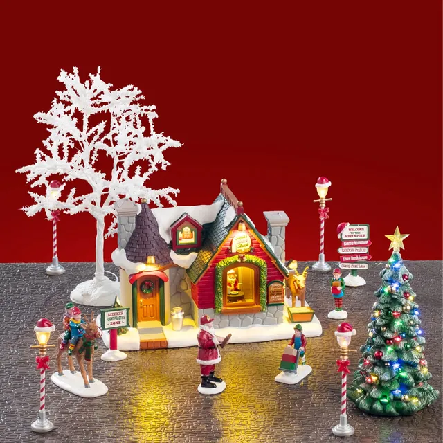 lemax-santa-s-snack-shack-set-coffret-miniature-santa-s-wonderland image 1