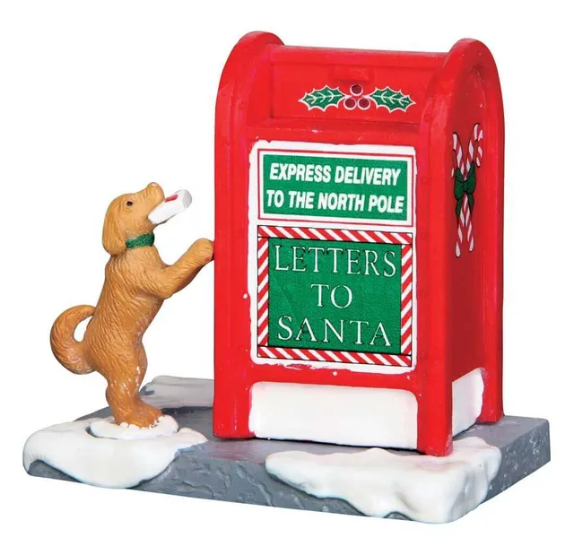 lemax-santa-s-mailbox-figurine-chien-et-bo-te-aux-lettres-du-p-re-no-l image 1