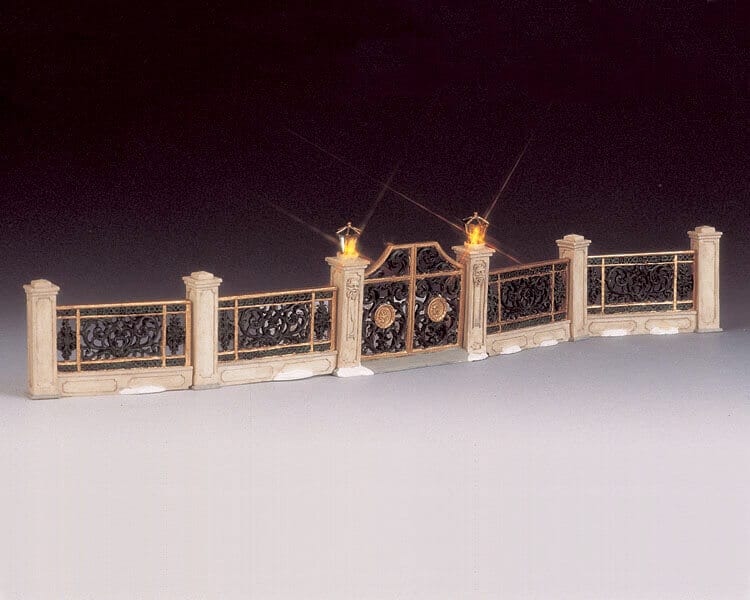 lemax-lighted-victorian-gated-fence-cl-ture-lumineuse-miniature image 1