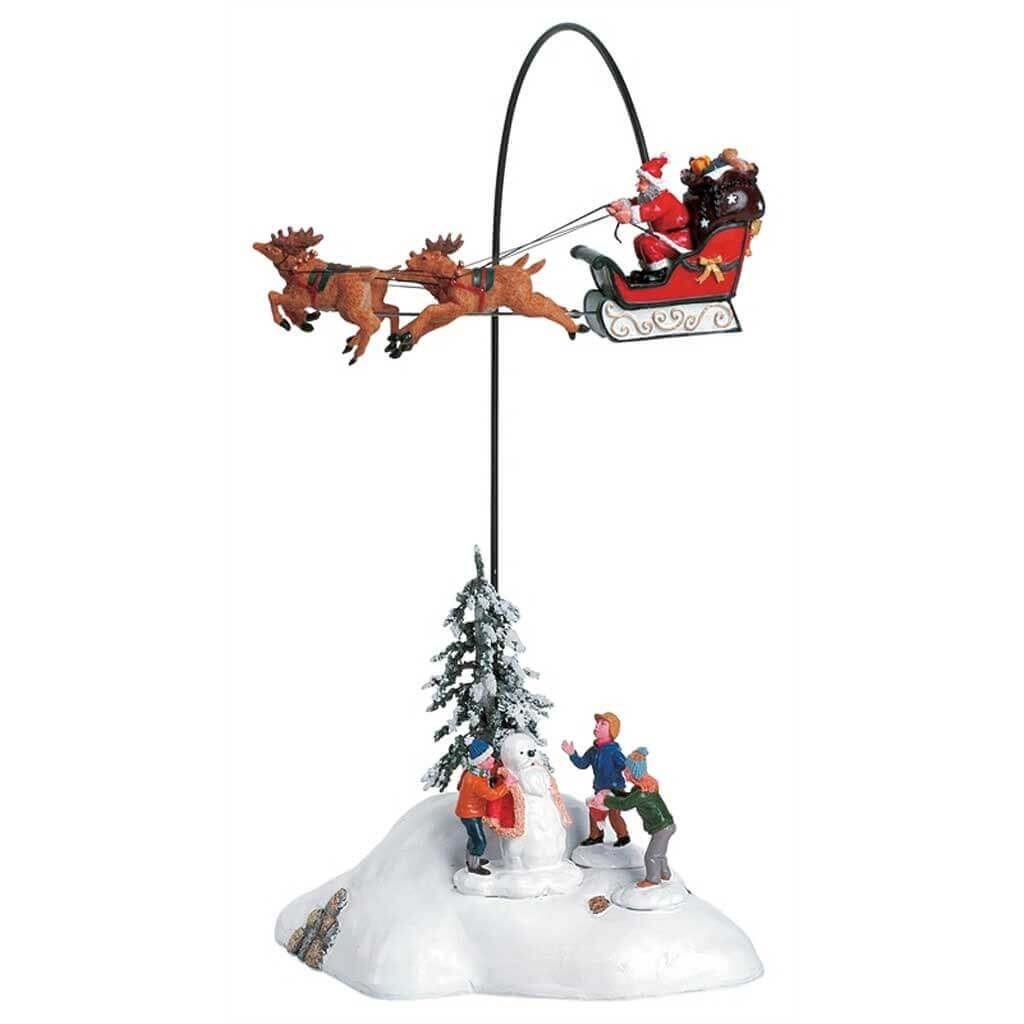 lemax-santa-claus-is-coming-to-town-set-of-4-figurine-anim-e image 1