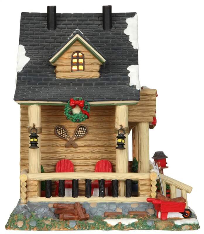 lemax-hidden-hills-cabin-cabane-miniature-de-village-de-no-l image 3