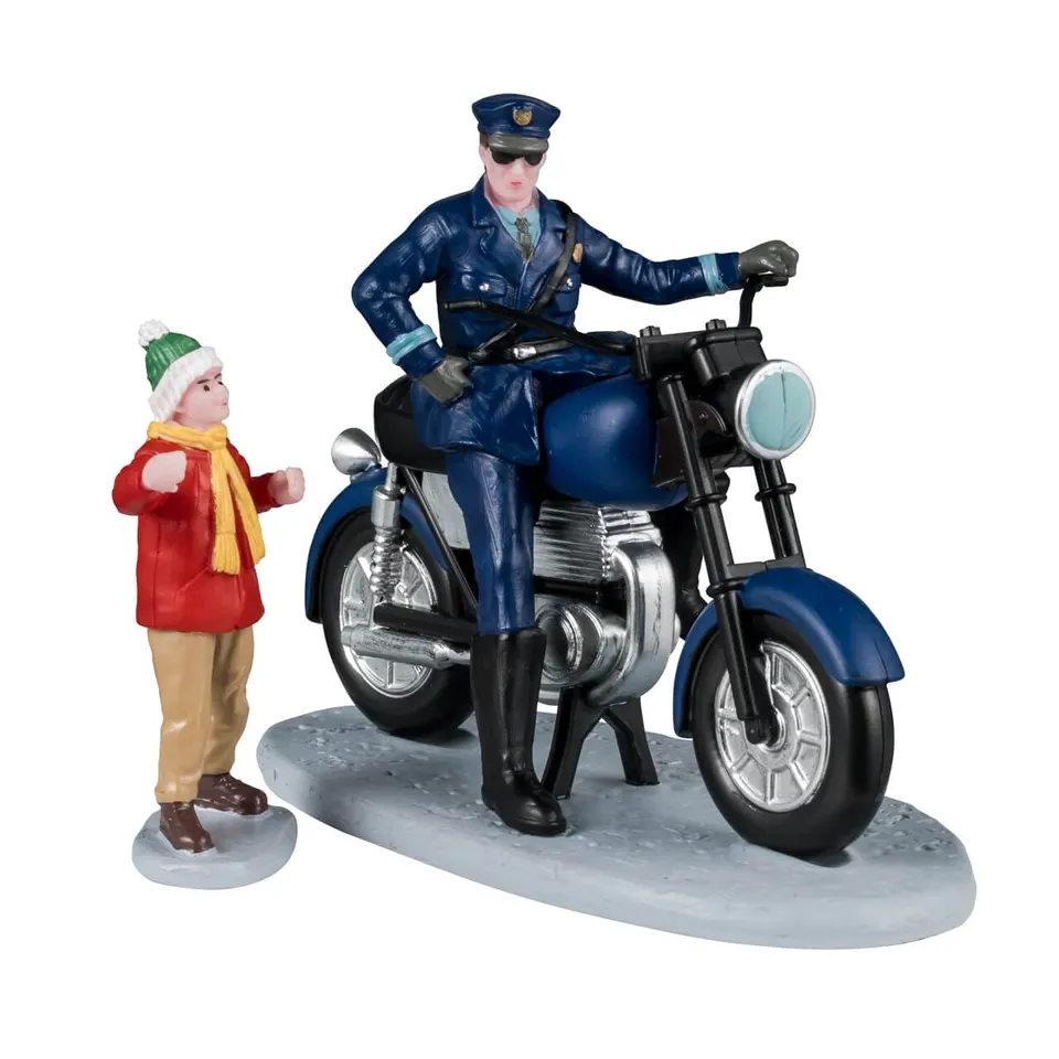 lemax-police-officer-figurine-policier-village-miniature image 1
