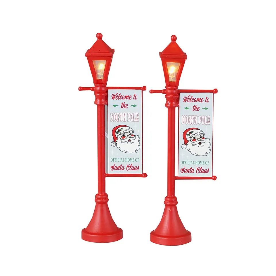 lemax-north-pole-lamppost-r-verb-re-p-le-nord-lumineux image 1
