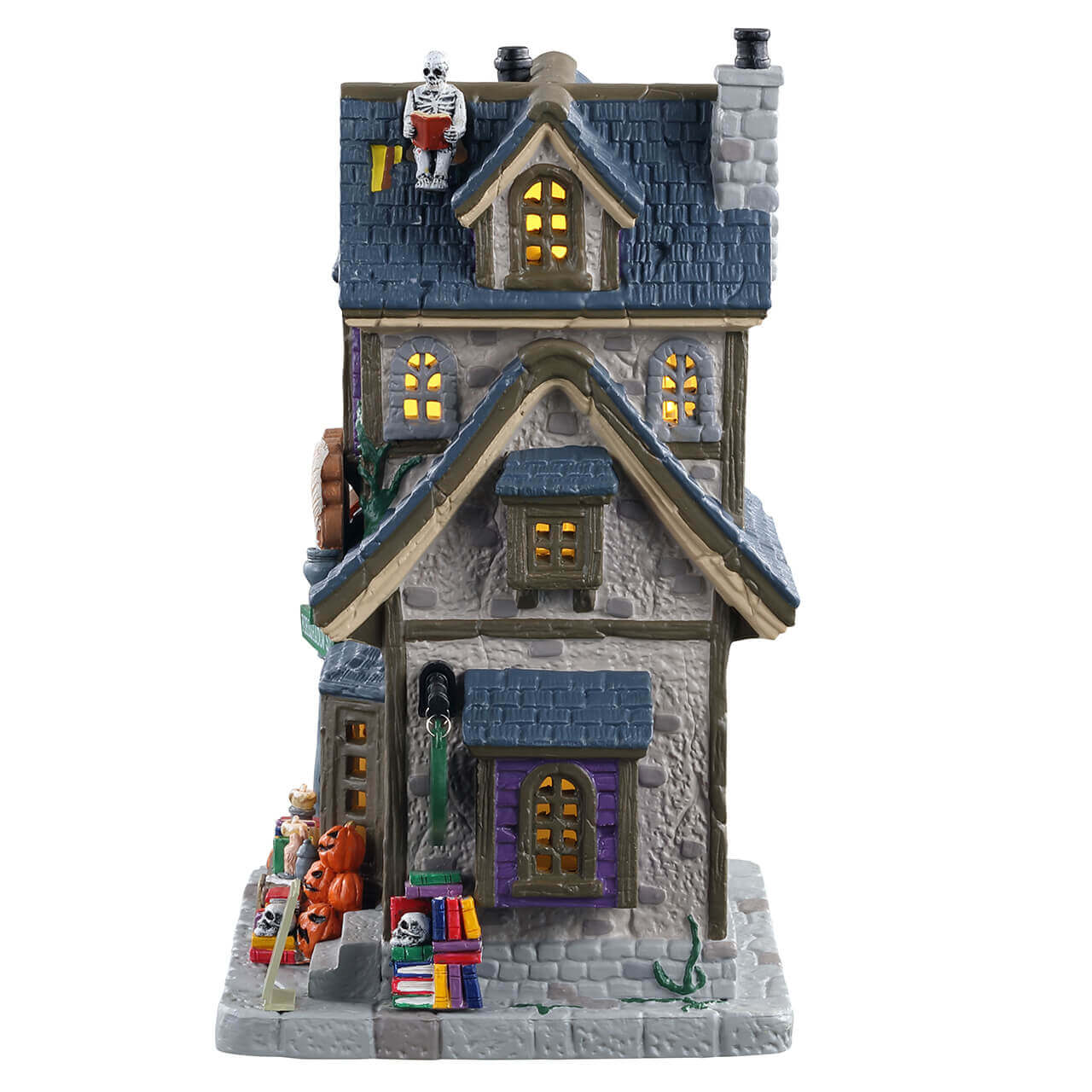 lemax-the-ghost-writer-s-antique-bookstore-b-timent-spooky-town image 3