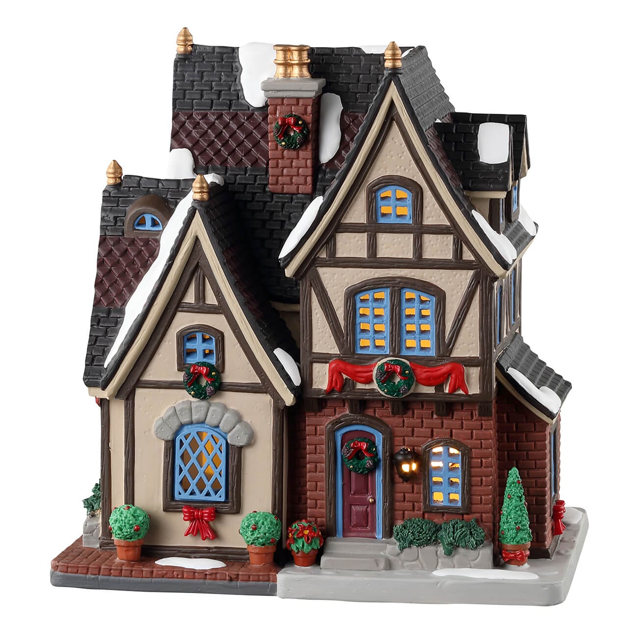 lemax-the-burgher-s-house-maison-miniature-illumin-e-caddington image 1