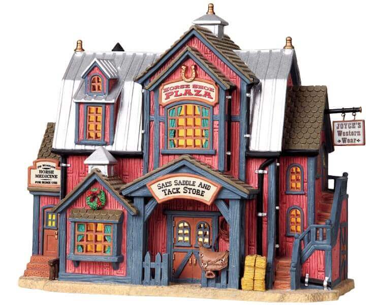 lemax-horse-shoe-plaza-place-miniature-fer-cheval-village-de-no-l image 1