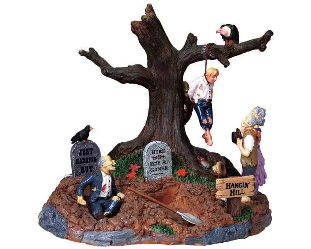 lemax-hangin-hill-miniature-d-corative-spooky-town image 1