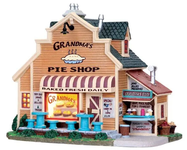 lemax-grandma-s-pie-shop-boutique-lumineuse-miniature-de-no-l image 1