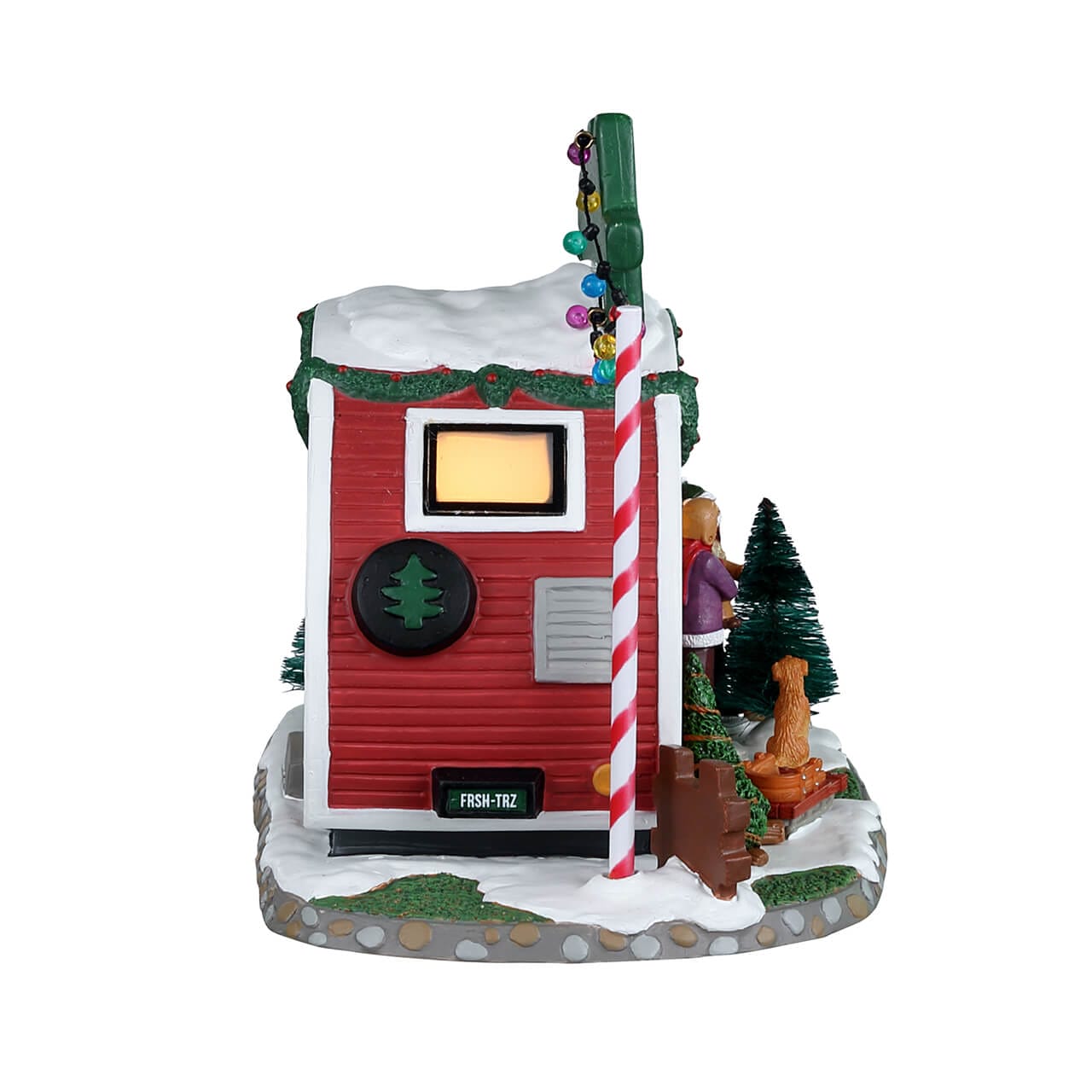 lemax-farm-fresh-christmas-trees-stand-sapins-miniature image 2