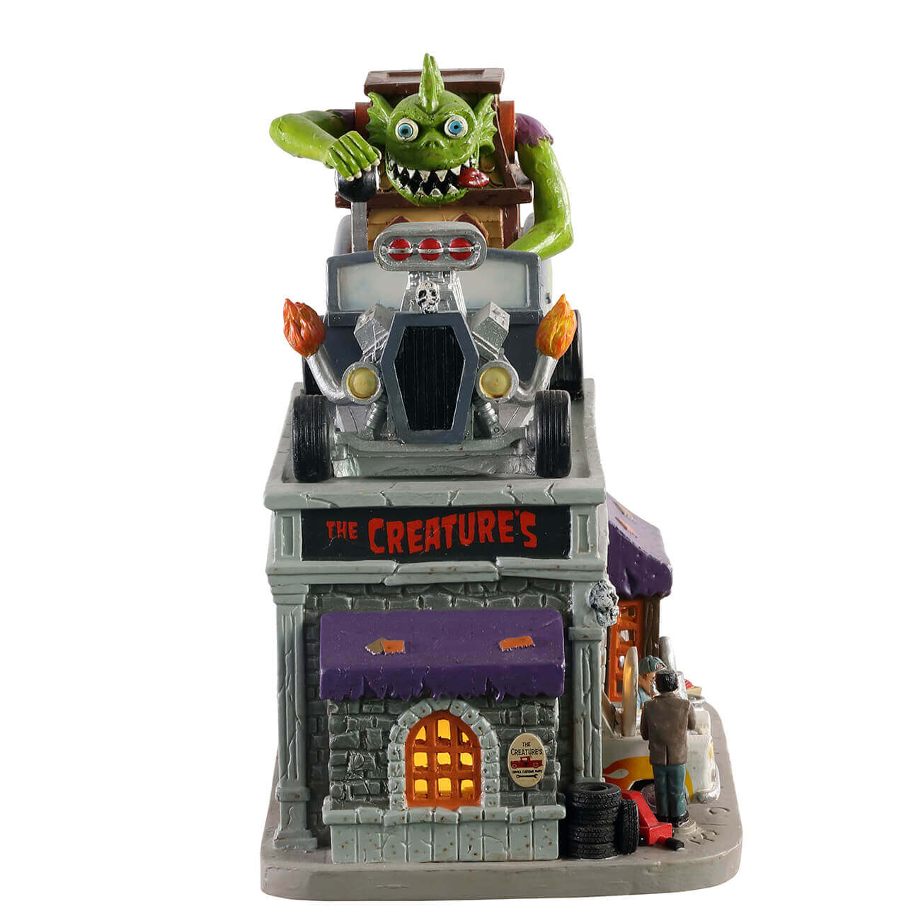 lemax-the-creature-s-custom-hot-rod-shop-b-timent-spooky-town image 2